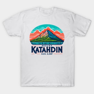 Mount Katahdin - Baxter State Park - Maine - Mt. Katahdin Mt - Appalachian Trail, Northern Terminus, 100 mile wilderness, Appalachian trail conservancy, shirt, sticker, hat, mug, pin, merch, store, shop, gift, present, souvenir T-Shirt